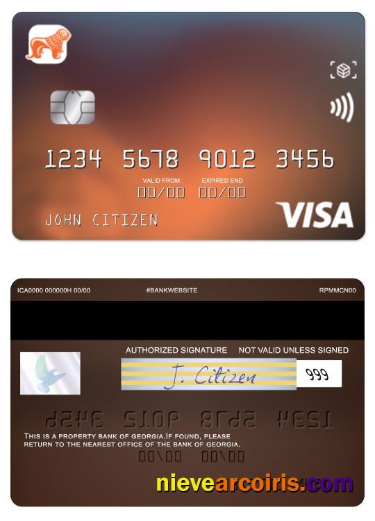 Georgia Bank of Georgia visa classic card